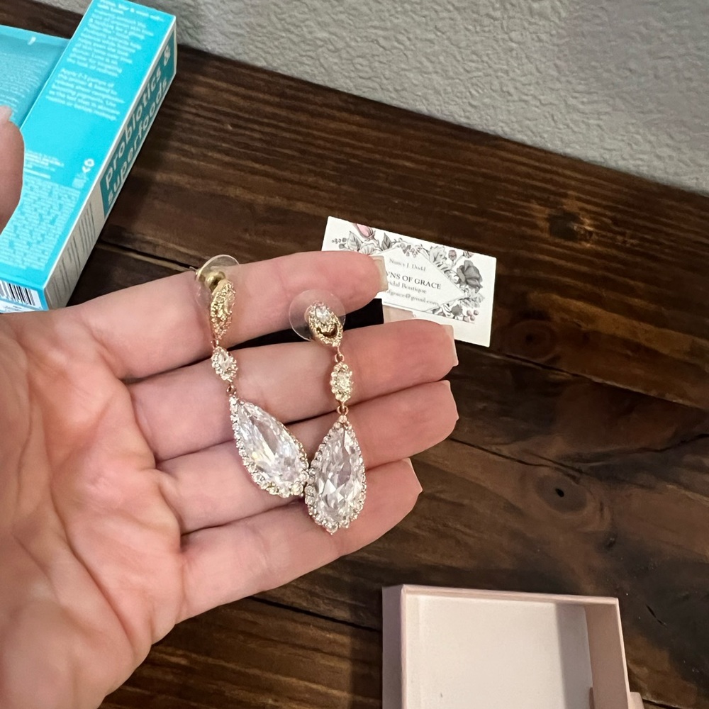 Crystal earrings - Picture 6 of 6